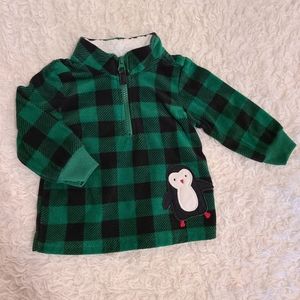 Gingham Penguin Jacket for Baby